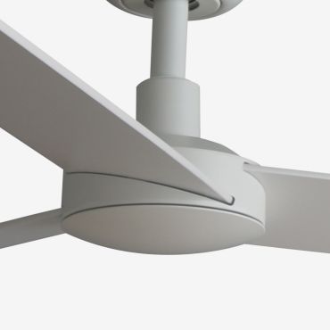 Faro Rudder L - ventilateur de plafond - Ø 132 cm - blanc mat et frêne