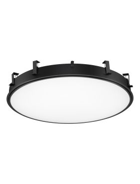 Nova Luce Perfect Profile Trimless - spot encastré - Ø 1045 mm, 1030 mm encastré - 120W LED dimmable inclus - 3000K - noir