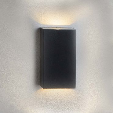 Searchlight Ashby - Applique d'extérieur - 9 x 16,2 cm - 6W LED inclus - IP44 - noir