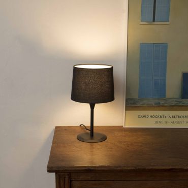 Faro Conga - lampe à poser - Ø 21,5 x 44,5 cm - noir