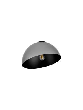 Nova Luce Onia - plafonnier - Ø 29 x 19 cm - métallique et noir sablé
