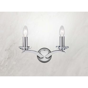 Searchlight Kensington - applique murale - 32 x 17 cm - chrome
