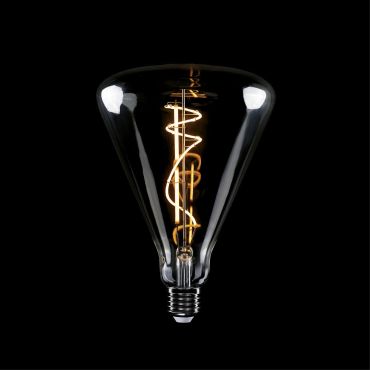 Daylight Italia Lampe LED Cône - Ø 14 x 20 cm - E27 - 10W dimmable - 1800K - fumé