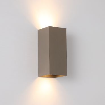 Searchlight Square - applique murale - 6,7 x 6,7 x 15,5 cm - beige