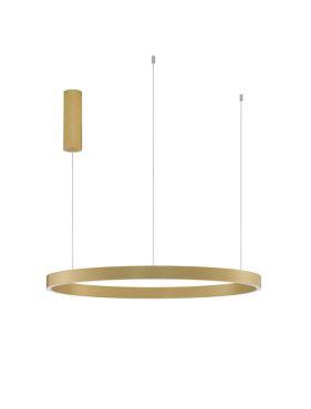 Nova Luce Elowen - lampe suspendue - Ø 80 x 150 cm - 77W LED dimmable inclus - or