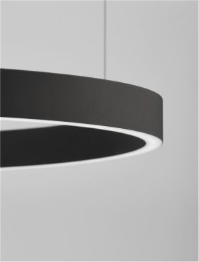 Nova Luce Sting - suspension - Ø 80 x 150 cm - LED dimmable 50W incl. - noir