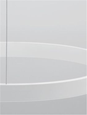 Nova Luce Elowen - lampe suspendue - Ø 60 x 150 cm - 60W LED dimmable inclus - blanc