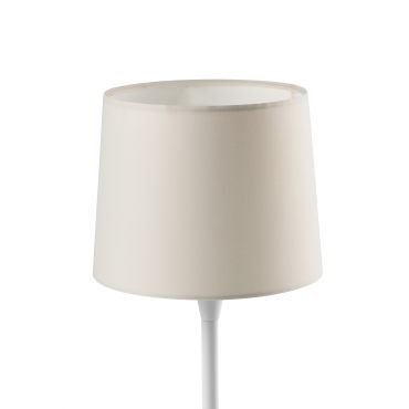 Faro Conga - lampe à poser - Ø 25 x 49,5 cm - blanc et beige