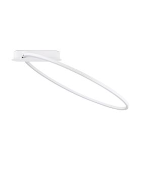 Nova Luce Kiklos - plafonnier - Ø 64 x 30 cm - 30W dimmable LED inclus - blanc sablé