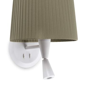 Faro Samba - applique murale avec interrupteur - 21,5 x 19 x 17,3 cm - 3W LED inclus - vert et blanc