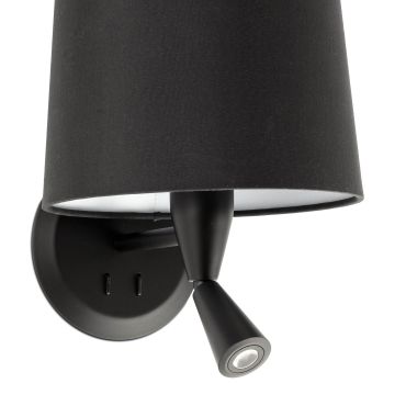 Faro Conga - applique murale - 21,5 x 19 x 17,3 cm - 3W LED inclus - noir mat