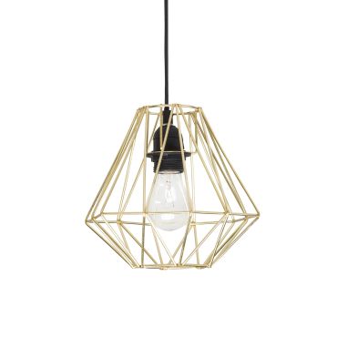 Nova Luce Isabella - lampe suspendue - Ø 23 x 140 cm - laiton