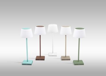 Century Italia Margò - lampe de table d'extérieur rechargeable - Ø 13 x 38 cm - 4W dimmable LED inclus - IP54 - vert