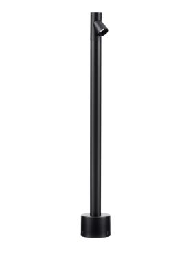Nova Luce Lord - lampe de jardin - Ø 8 x 60 cm - 4W LED inclus - IP65 - noir sablé