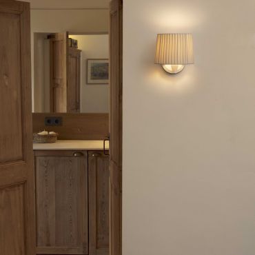 Faro Samba - applique murale - 21,5 x 19 x 17,3 cm - blanc et beige