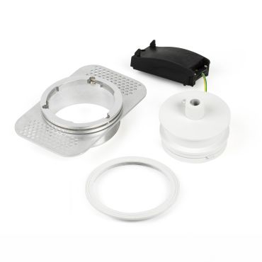 Faro - rosace encastrable - Ø 100 mm, Ø 90 mm dimension d’encastrement - blanc mat