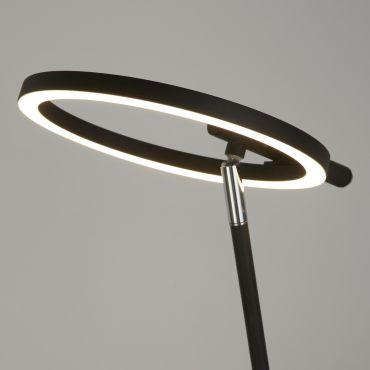 Searchlight Space - lampe à poser - Ø 20 x 49 cm - 10W LED inclus - noir