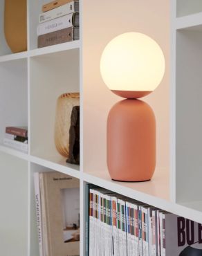 MODÈLE D’EXPOSITION - Nordlux Notti - lampe à poser - Ø 15 x 34,5 cm - terracotta