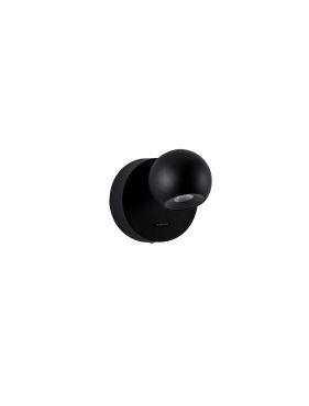 Nova Luce Sfera - applique murale - Ø 9 x 11 cm - 6W LED inclus - noir sablé