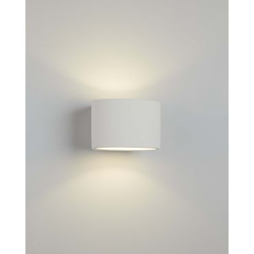 Searchlight Gypsum - applique à peindre - 15 x 10 cm - blanc