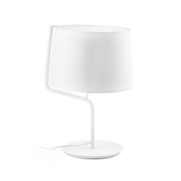 Faro Berni - lampe à poser - Ø 31 x 45 cm - blanc mat