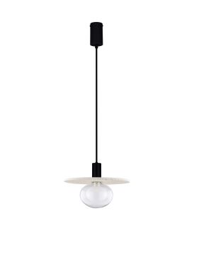 Nova Luce Vrahos - lampe suspendue - Ø 29,5 x 160 cm - beige terrazzo