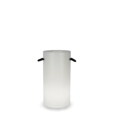 New Garden Palma - Porte-bouteille lumineux solaire avec batterie rechargeable et télécommande - Ø 35 x 70 cm - RGB + blanc 5W dimmable LED inclus - IP65 - blanc