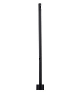 Nova Luce Luxor - lampe de jardin - Ø 8 x 90 cm - 8W LED inclus - IP65 - noir sablé