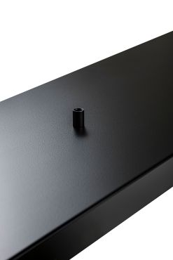 Perluci - rosace pour 5 points lumineux - 140 x 25 x 2,5 cm - noir