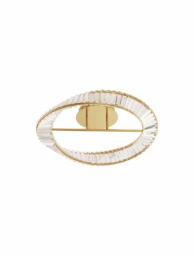 Nova Luce Aurelia - plafonnier - Ø 60 x 15 cm - 35W LED dimmable inclus - or