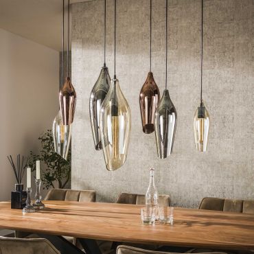 Vico Cocoon - lampe suspendue - 120 x 40 x 150 cm - noir