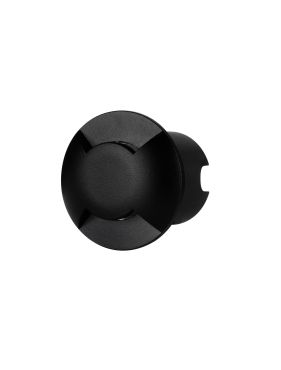 Nova Luce Eris - applique encastrée - Ø 6 x 5,4 cm - 1W LED inclus - IP67 - noir sablé