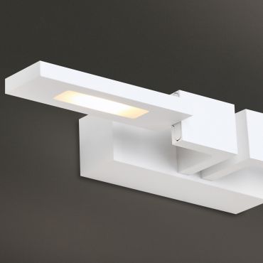 Maxlight Rico - applique murale - 35 x 8 x 4 cm - 2 x 3W LED inclus - blanc