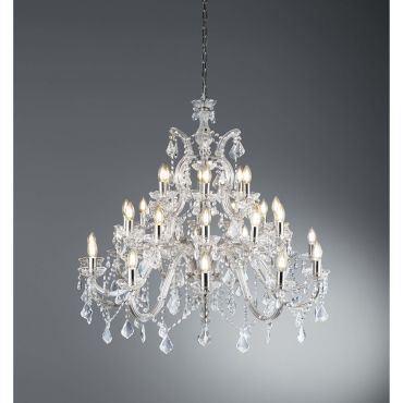 Searchlight Marie Therese - lustre - Ø 98 x 150 cm - chrome