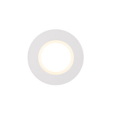 Nordlux Siege - spot encastré - Ø 85 mm, Ø 72 mm taille d'encastrement - 4,7W LED inclus - IP65 - blanc