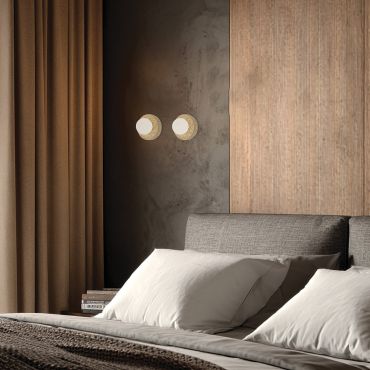 VK Lighting Tori - applique murale - Ø 10 x 16 cm - Miel