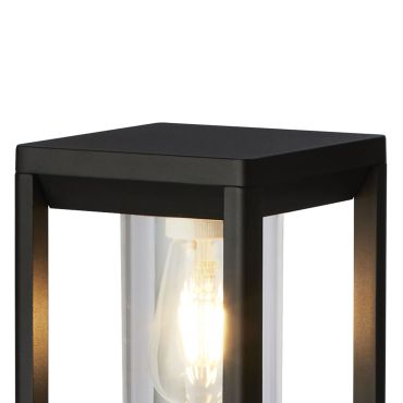 Searchlight Perth - lampe de jardin - 15 x 15 x 45 cm - IP44 - noir