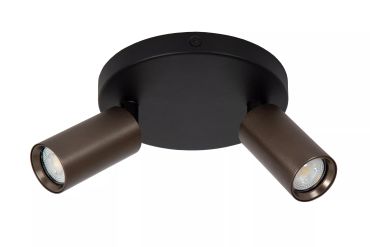 Lucide Ritmo - spot en saillie 2L - Ø 15 x 11,1 cm - café