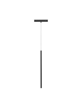 Nova Luce Ultra Slim - lampe suspendue sur rail - Ø 1,5 cm x 150 cm - 5W LED inclus - noir