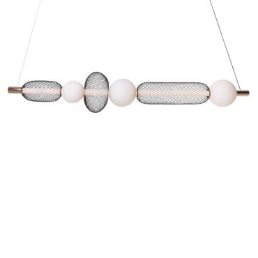 Maxlight Bora - lampe suspendue - 130 x 133 cm - 29W LED inclus - noir et or