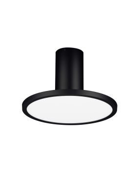 Nova Luce Ekei - plafonnier - Ø 20 x 21,4 cm - 14W LED inclus - noir sablé