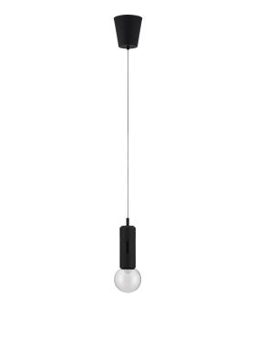Nova Luce Chronos - lampe suspendue - Ø 13 x 300 cm - 11W dimmable LED inclus - noir