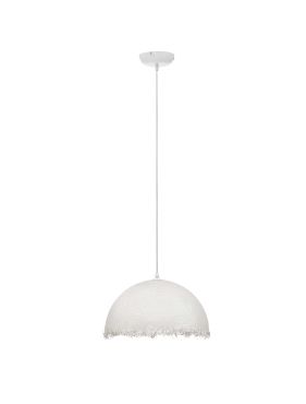 Nova Luce Lalu - lampe suspendue - Ø 40 x 250 cm - blanc sablé