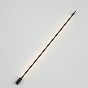 Nova Luce Gropius - applique murale - 120 x 7 x 3,5 cm - 20W LED inclus - noir sable