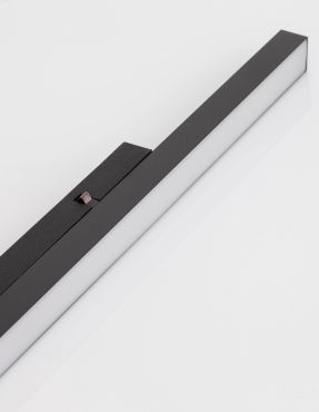 Nova Luce Planet - luminaire pour système de profilés magnétiques - 50 x 3 cm - 13W TRIAC LED dimmable inclus - noir sable