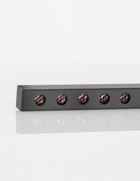 Nova Luce Planet - luminaire pour système de profilés magnétiques - 100 x 3 cm - 13W TRIAC LED dimmable inclus - noir sable