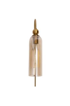Maxlight Campanila - applique en saillie - 22 x 56 cm - laiton et verre ambré