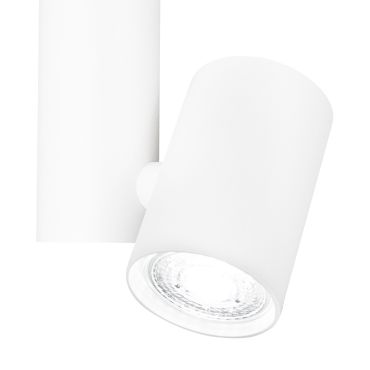 Nova Luce Bernardo - spot en saillie - Ø 6 x 29 cm - blanc