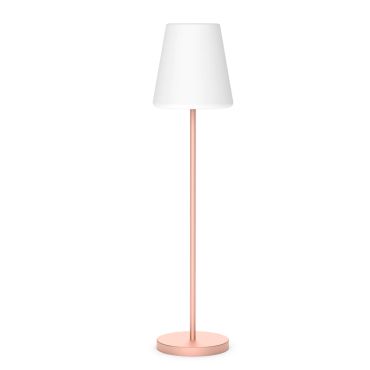 New Garden Lola slim 180 - lampadaire rechargeable avec panneau solaire - RGB+W - Ø 44 x 177 cm - 6,5W LED dimmable inclus - IP65 - or rose