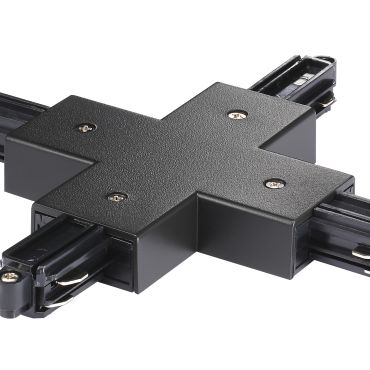 Nordlux Link - système de rail monophasé - connecteur en X - 17,2 x 17,2 x 1,8 cm - noir